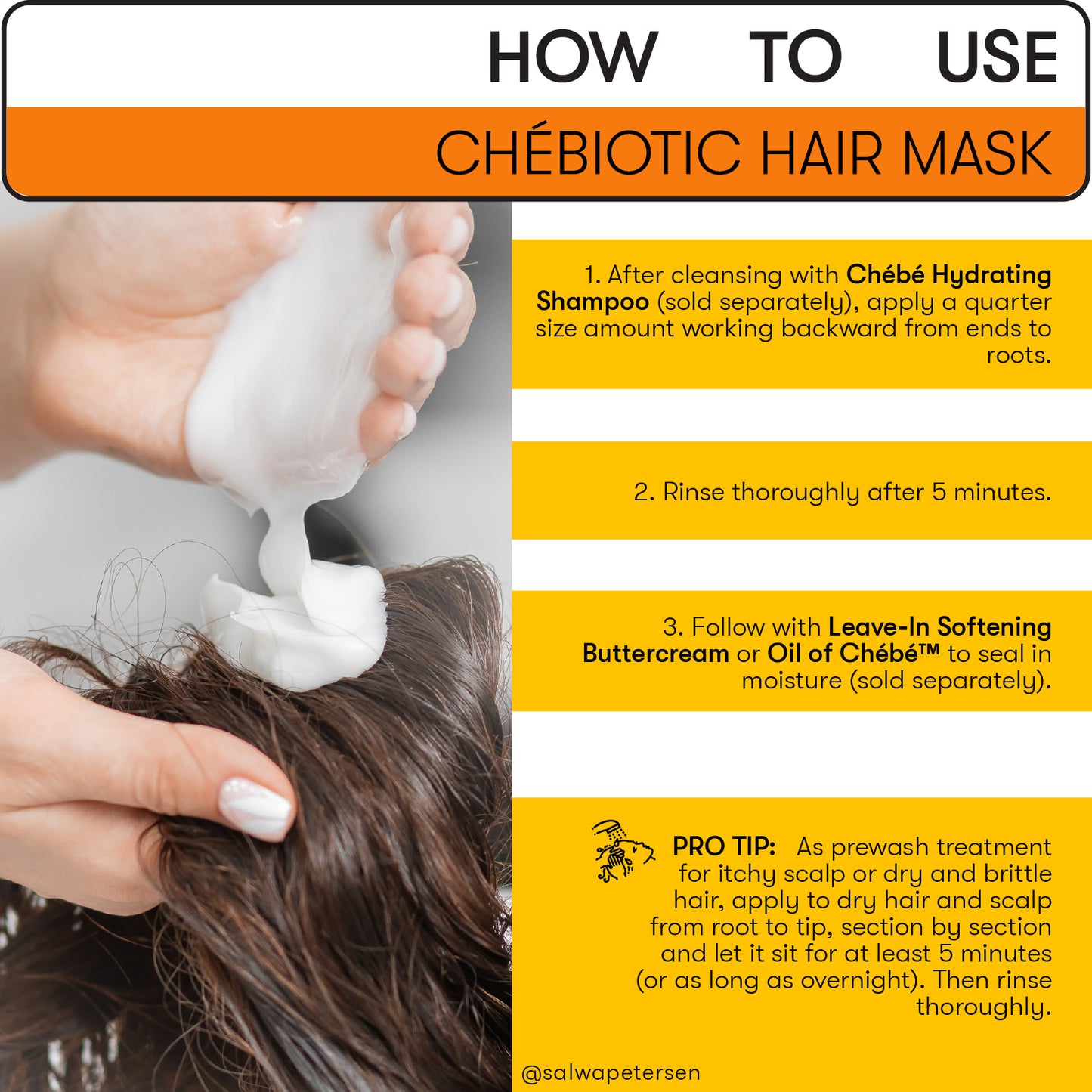Masque Cheveux Chébiotic™, Réparation Express